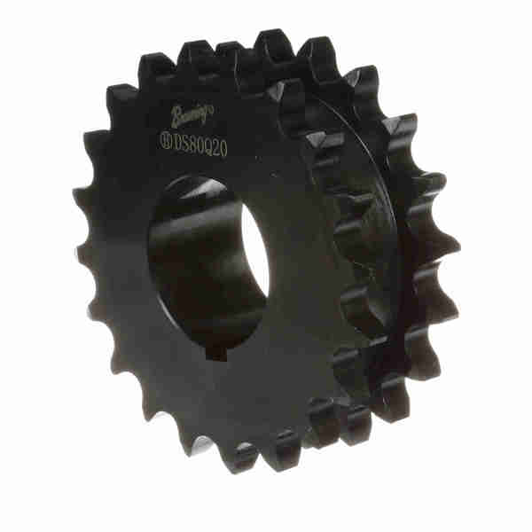 Browning Steel Bushed Bore Roller Chain Sprocket, DS80Q20 DS80Q20